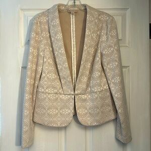 Lace Overlay Taupe/ivory Blazer